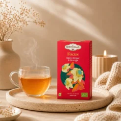Tisane bio focus – infusion basilic, gingembre & orange pour clarté d’esprit