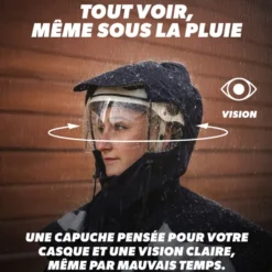 T'nb - poncho de pluie imperméable réfléchissant bleu - taille m
