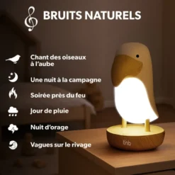 T'nb veilleuse toucan - lumière douce et sons relaxants pour des nuits calmes