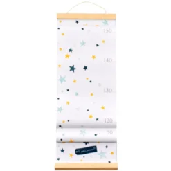 Toise déco étoiles bleues et jaunes