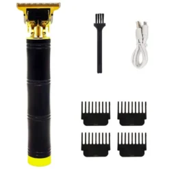 Tondeuse électrique professionnelle rechargeable noir herzberg hg04111-blk