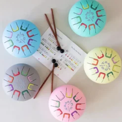 Tongue drum 8 notes turquoise