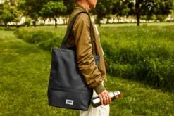 Tote bag isotherme-noir-16l-zippé-compartiment séparés Noir