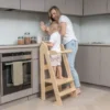 Tour d'apprentissage pliable premium montessori crème beige Beige