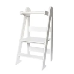 Tour d'apprentissage pliable premium montessori blanc Blanc