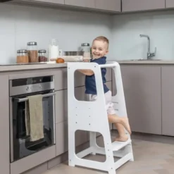 Tour d'apprentissage premium montessori blanc Blanc