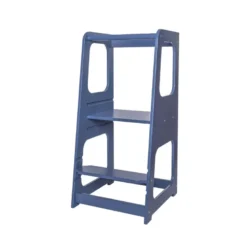 Tour d'apprentissage premium montessori bleu marine Bleu