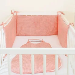 Tour de lit en coton bio blanc