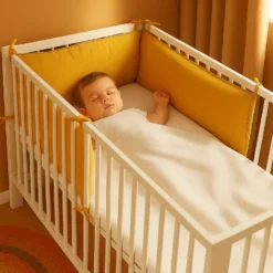 Tour de lit en coton bio honey