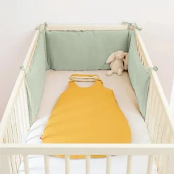 Tour de lit en coton bio vert