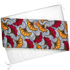 Tour de lit universel wax fleurs