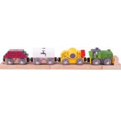Train de construction en bois