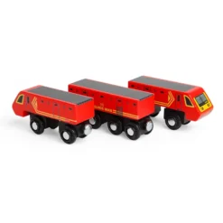 Train postal en bois