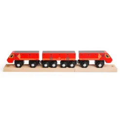 Train postal en bois