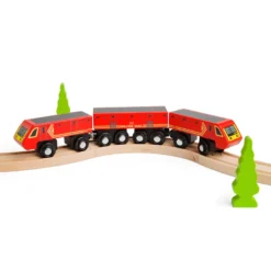 Train postal en bois
