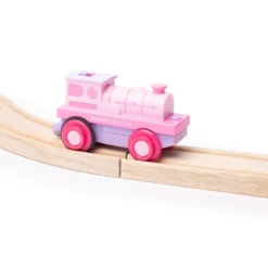 Train rose alimenté par batterie