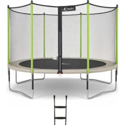 Trampoline jumpi taupe et vert 360
