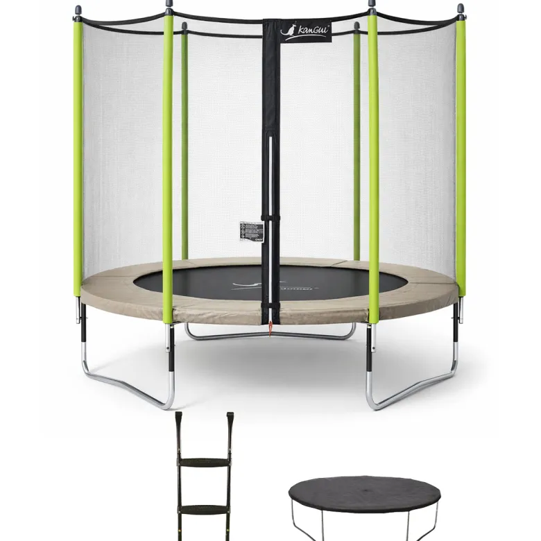 Trampoline jumpi taupe et vert 250
