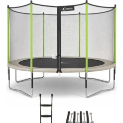 Trampoline jumpi taupe-vert 360