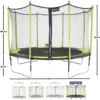Trampoline jumpi vert et noir 430