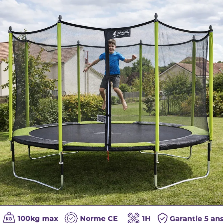 Trampoline jumpi vert et noir 430