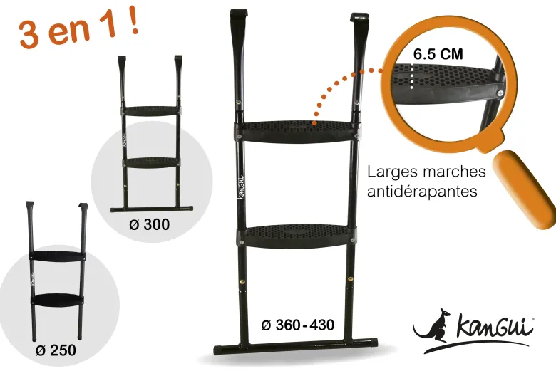 Trampoline jumpi vert et noir 430
