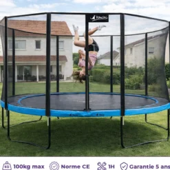 Trampoline punchi bleu 430