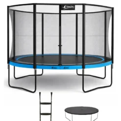 Trampoline punchi bleu 360