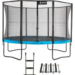 Trampoline punchi bleu 360