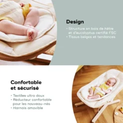 Transat en bois swoon flow babymoov