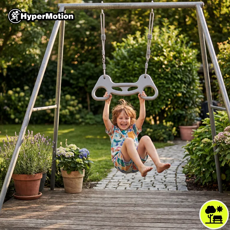 Trapèze de gymnastique hypermotion à cordes réglables pour enfants