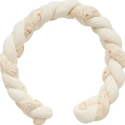 Tresse décorative ouatinée jardin enchanté et blanc cassé (200 cm)