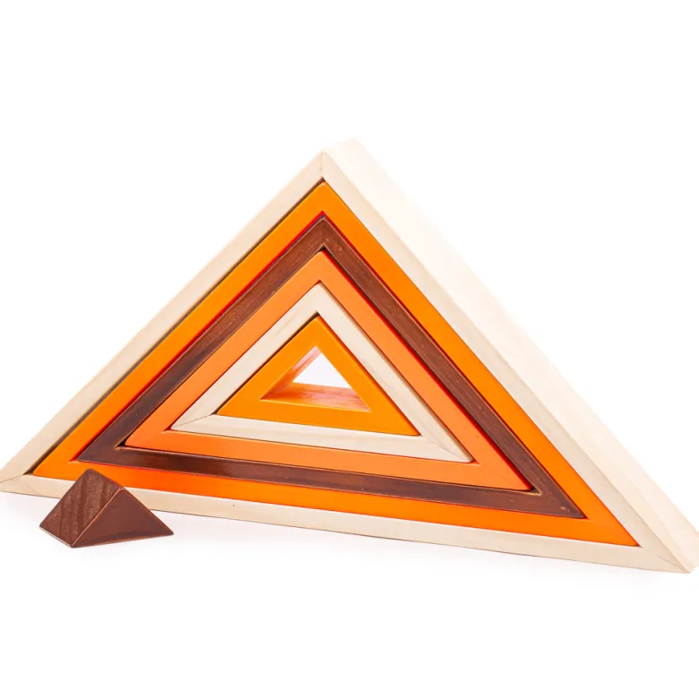 Triangles empilables en bois
