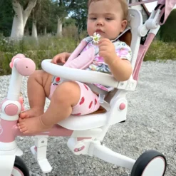 Tricycle bébé évolutif, siège pivotant 360°, vélo enfant, draisienne