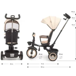 Tricycle enfant twinkle beige