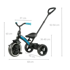 Tricycle qplay elite plus nouveau bleu
