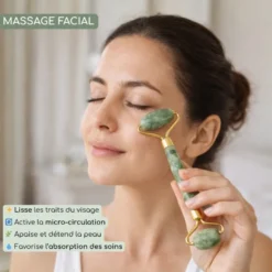 Trio gua sha quartz rose + roller jade + champi serpentine