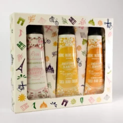 Trio parisien crèmes mains rose mademoiselle, jasmin et amande & miel