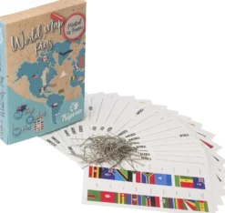 Tripvea - globe en liège 20 cm + cartes