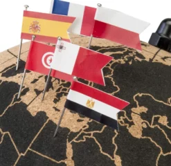 Tripvea - globe en liège 20 cm + cartes