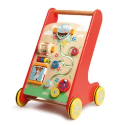 Trotteur d'activité en bois pour bébé
