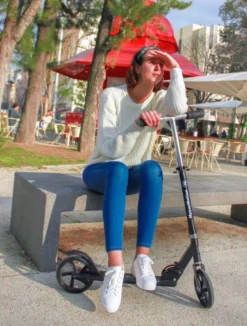 Trottinette ados adultes 100 kg, pliable