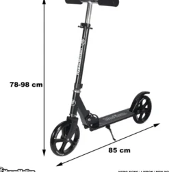 Trottinette ados adultes 100 kg, pliable