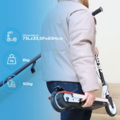 Trottinette enfant urbanglide ride 55 rouge sécurité et légèreté