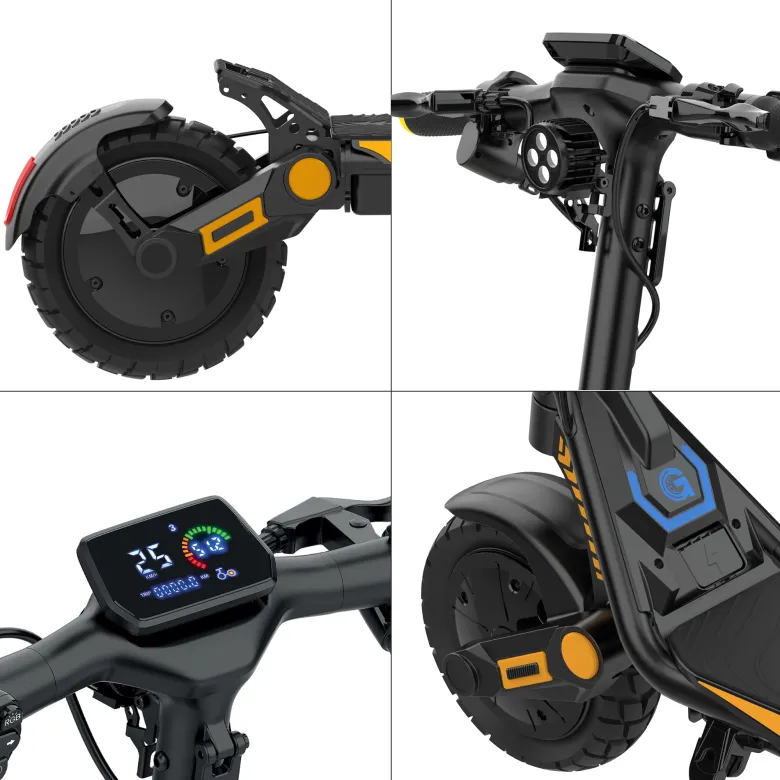 Trottinette électrique eboost go - 25 km/h, 40 km autonomie, batterie 48v 2
