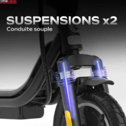 Trottinette électrique ezway ex85 - 25 km/h, 20 km d'autonomie, batterie 21