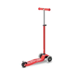 Trottinette maxi micro deluxe rouge led