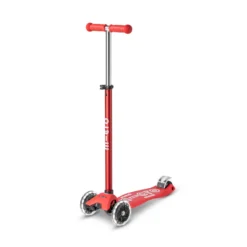 Trottinette maxi micro deluxe rouge led
