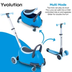 Trottinette évolutive 5 en 1 luna bleu
