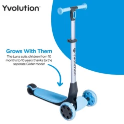 Trottinette évolutive 5 en 1 luna bleu
